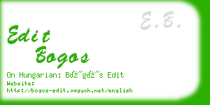 edit bogos business card